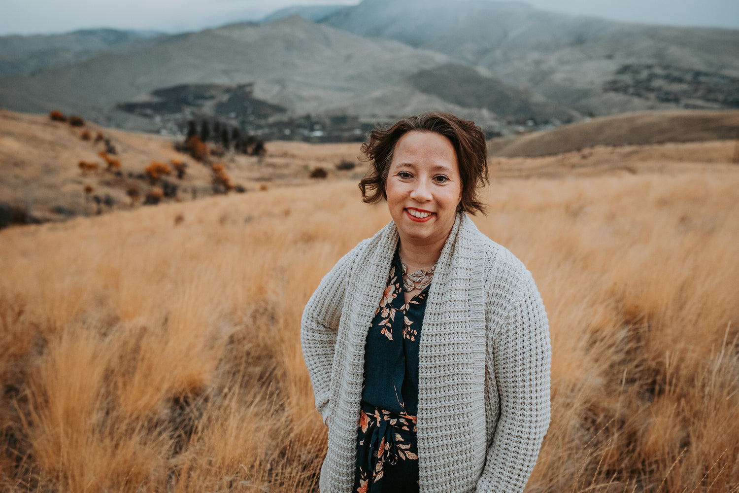 Emmaline Hoffmeister's official author photo taken in 2020 in Cashmere, Washington.