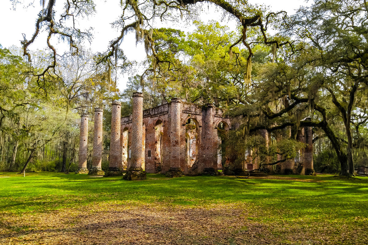 Old Sheldon Church Ruins, Yemassee, Beaufort County, South Carolina - March 18, 2016 - Rhemalda