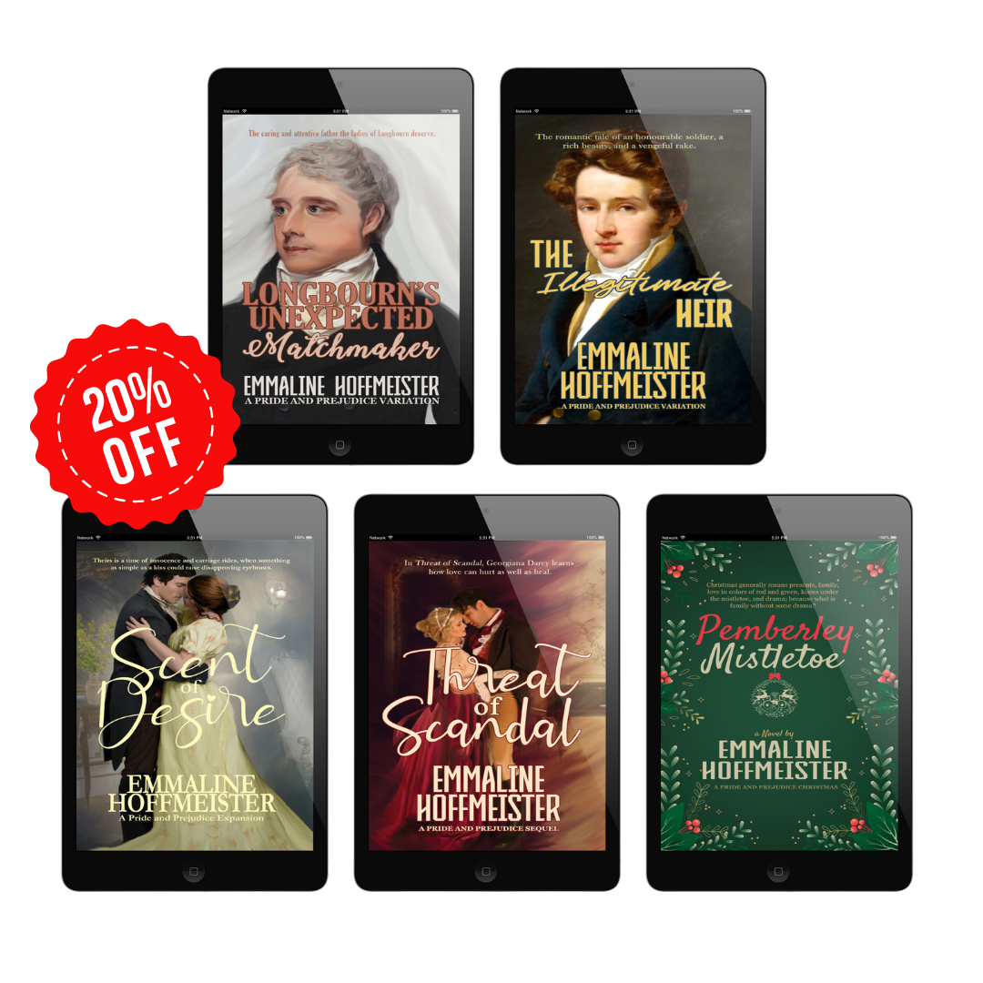 Jane Austen Pride and Prejudice Variation 5 Book Bundle by Emmaline Hoffmeister 20% Off
