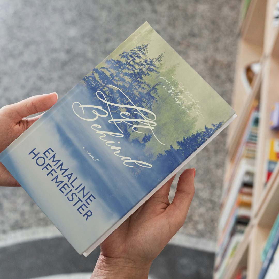 Left Behind by Emmaline Hoffmeister. Left Behind is an LDS Christian fiction novel by an LDS author.