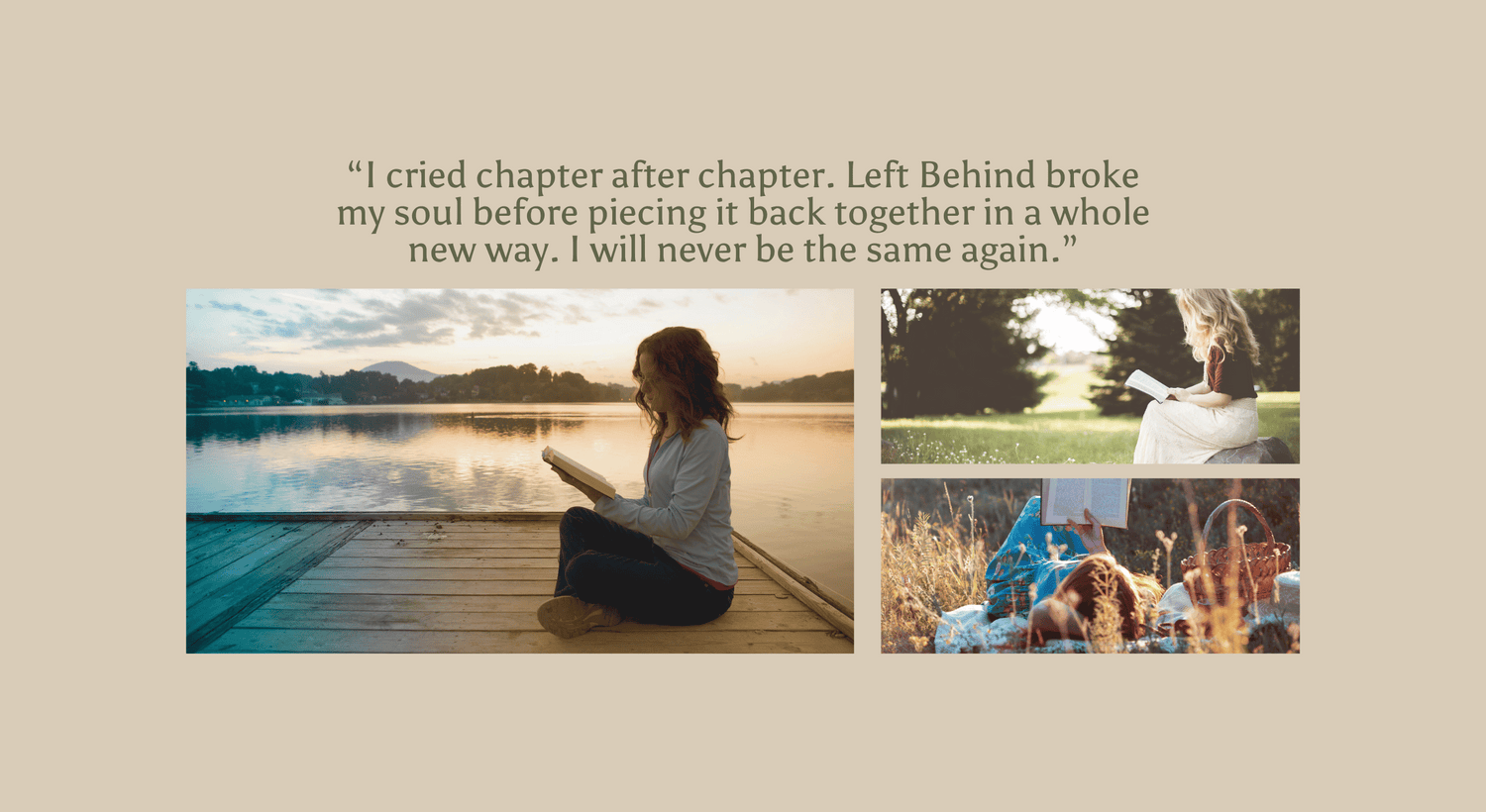 Reader quote for Left Behind by Emmaline Hoffmeister. Left Behind is an LDS Christian fiction novel for readers of all ages.