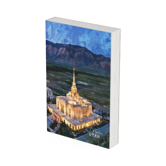 A preview of the front cover of the Ogden, Utah temple journal.