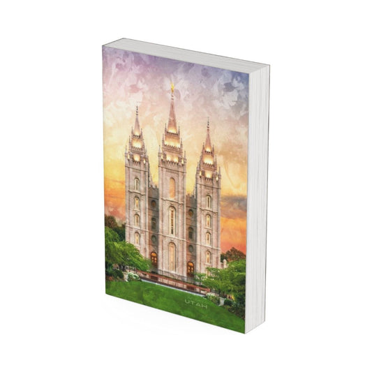 A preview of the front cover of the Salt Lake City, Utah temple journal.